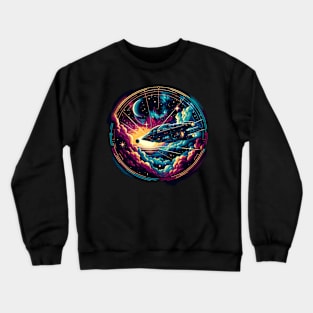 Galactic Odyssey: A Journey Beyond Stars Crewneck Sweatshirt